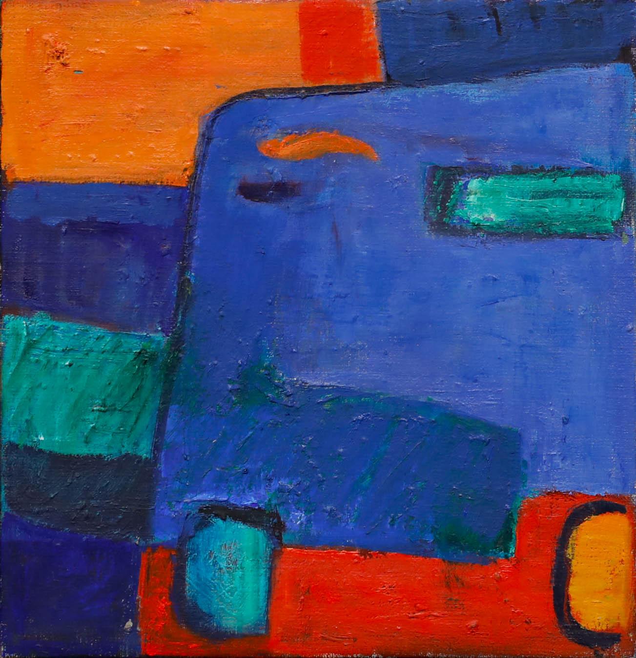 Gerahmtes Öl des 20. Jahrhunderts - City Lights – Painting von Unknown