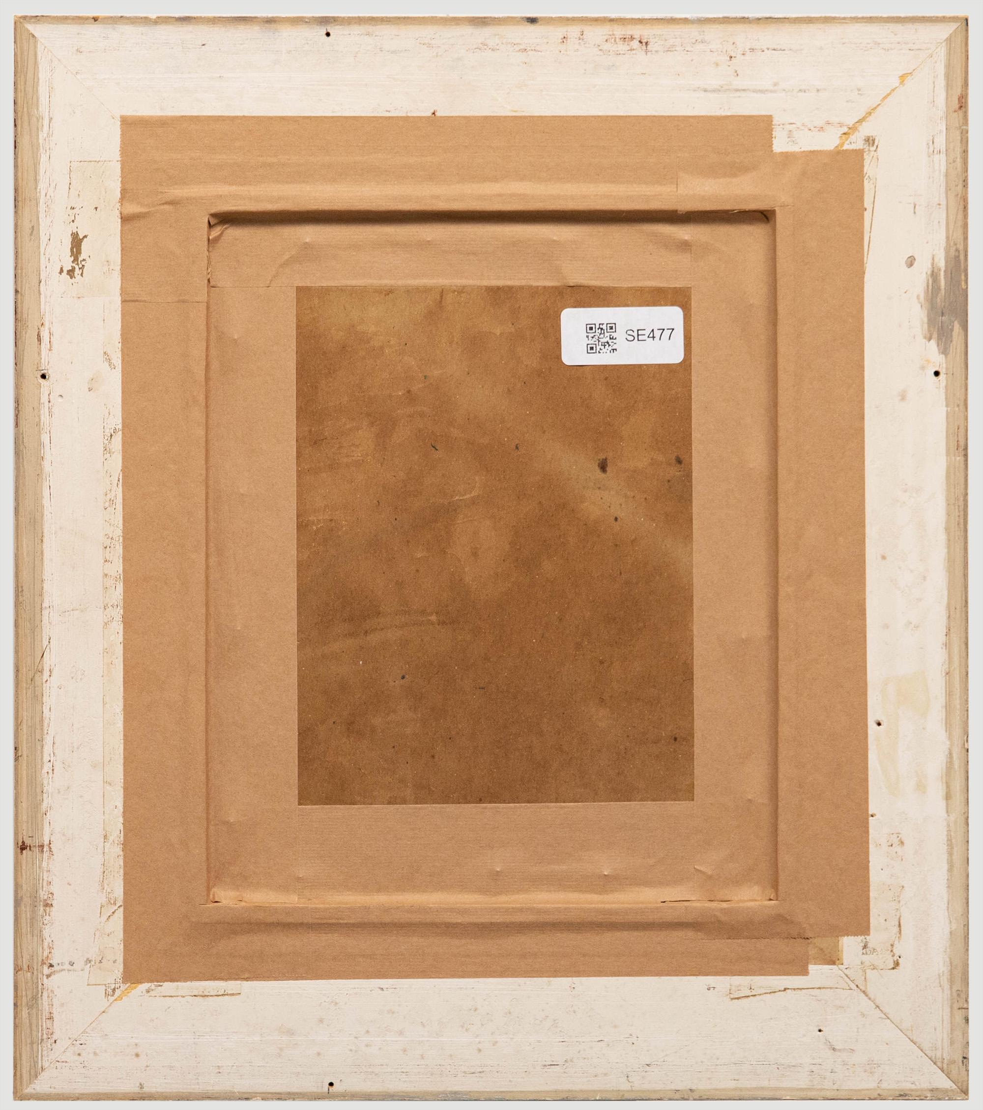 Gerahmtes Öl aus dem 20. Jahrhundert - Spaß auf dem Jahrmarkt (Beige), Landscape Painting, von Unknown
