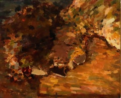 Framed 20th Century Oil - Impressionist Portrait