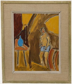 Framed 20th Century Oil - Lazy Morning
