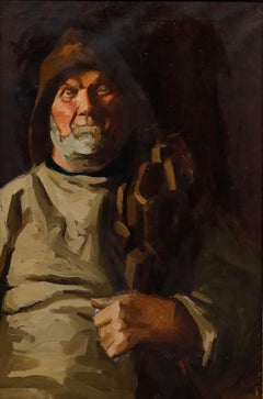 Framed 20th Century Oil - Portrait of a Fisherman