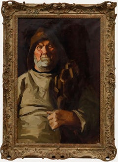 Framed 20th Century Oil - Portrait of a Fisherman