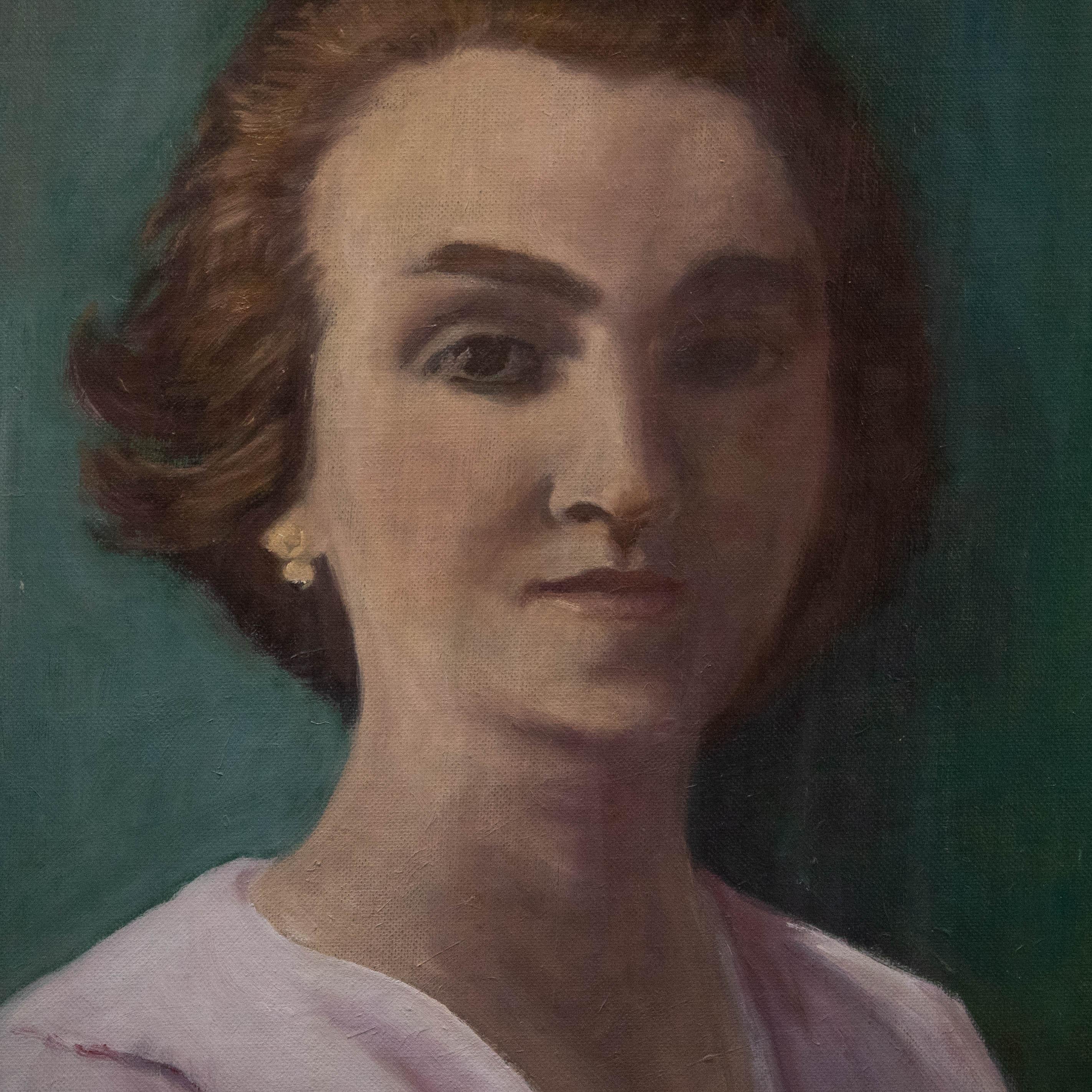 Framed 20th Century Oil - Portrait of a Women 1