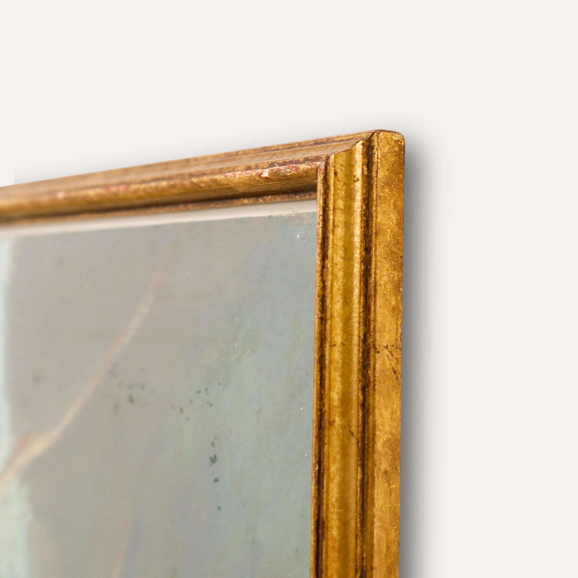 Huile encadrée du 20e siècle - Paysage du sud de la France en vente 1