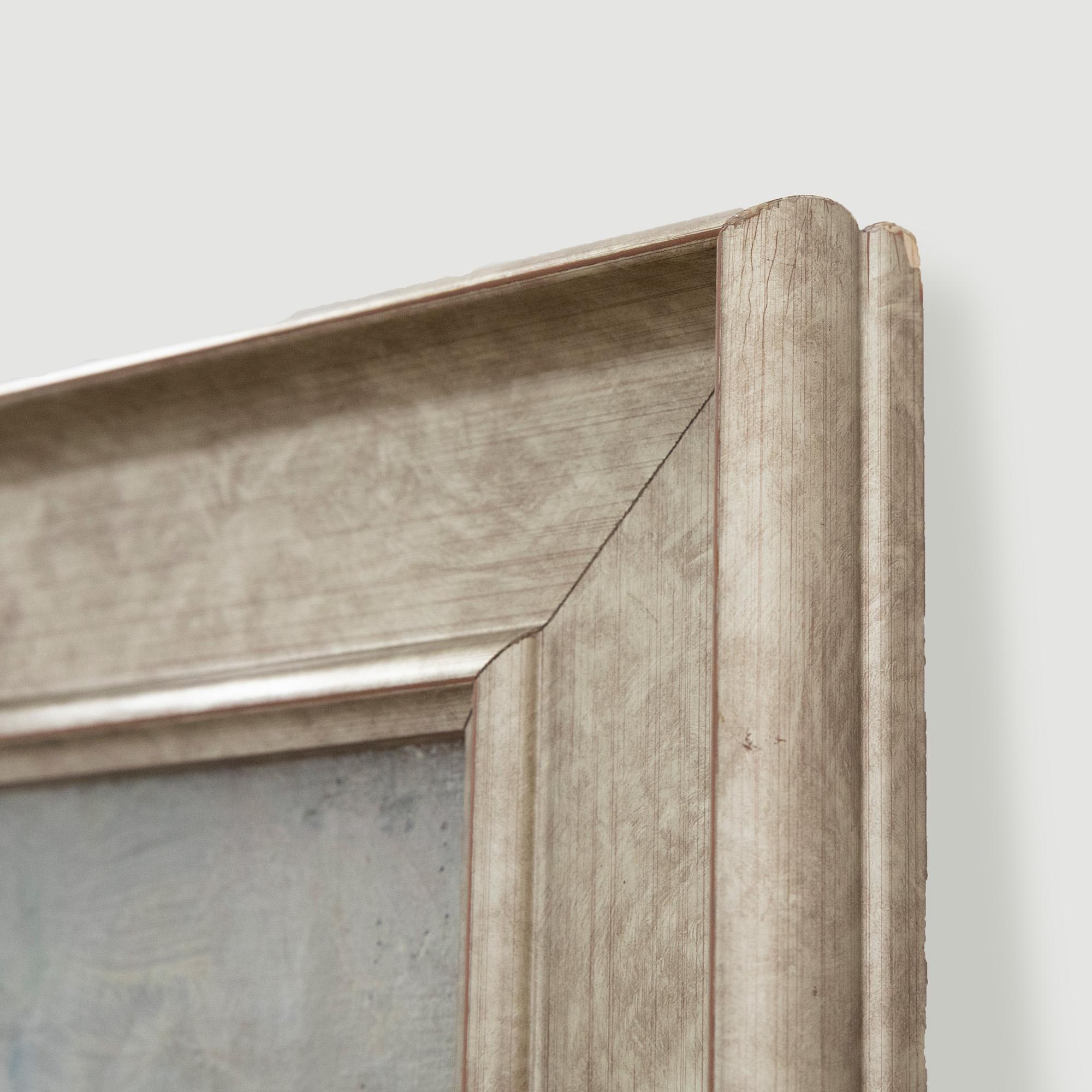 Gerahmtes Ölgemälde des 20. Jahrhunderts – Stillleben mit Blumen im Angebot 1