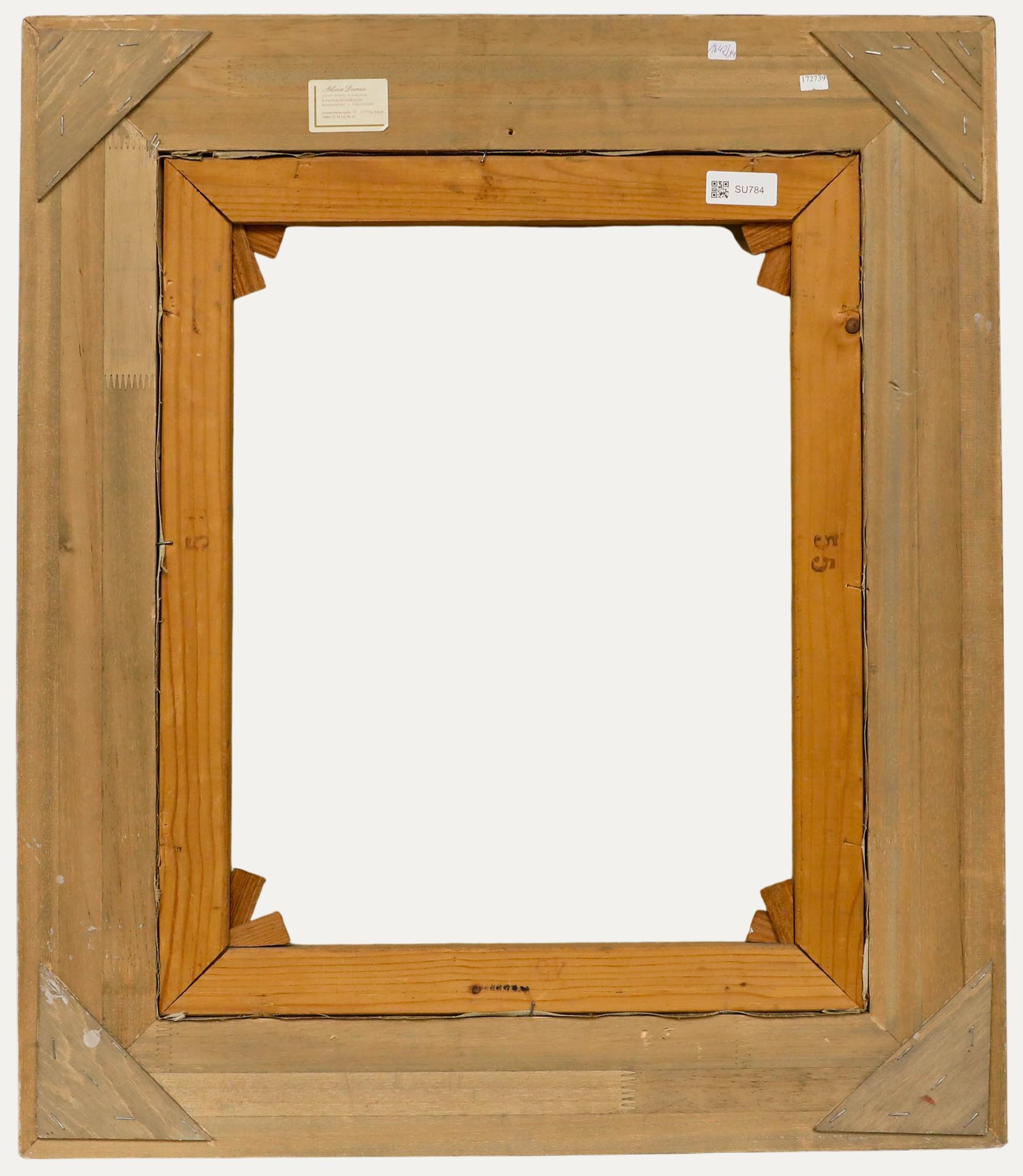 Gerahmtes Öl des 20. Jahrhunderts - Stillleben mit Hase (Braun), Still-Life Painting, von Unknown