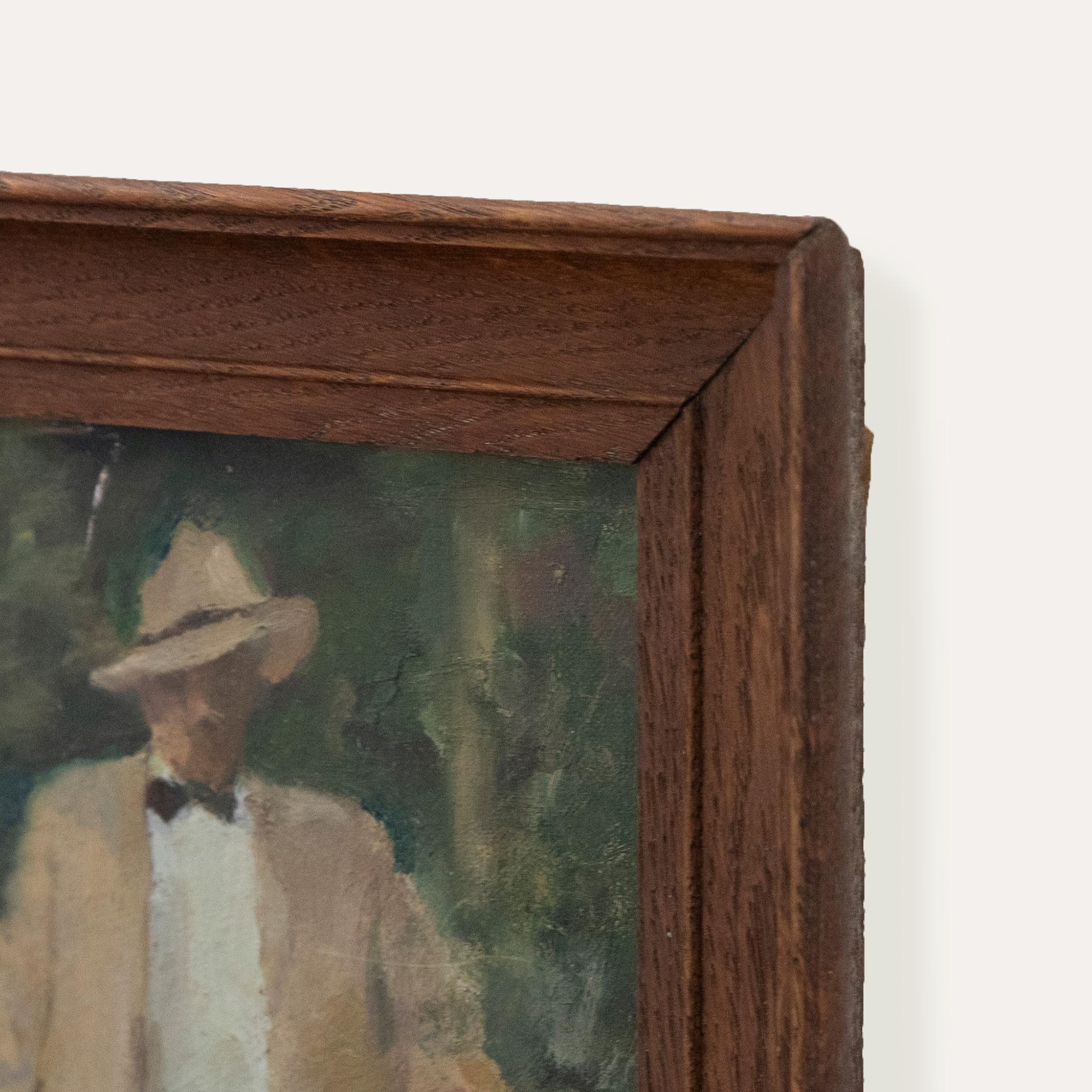 Olio del XX secolo incorniciato - Il vestito estivo 2
