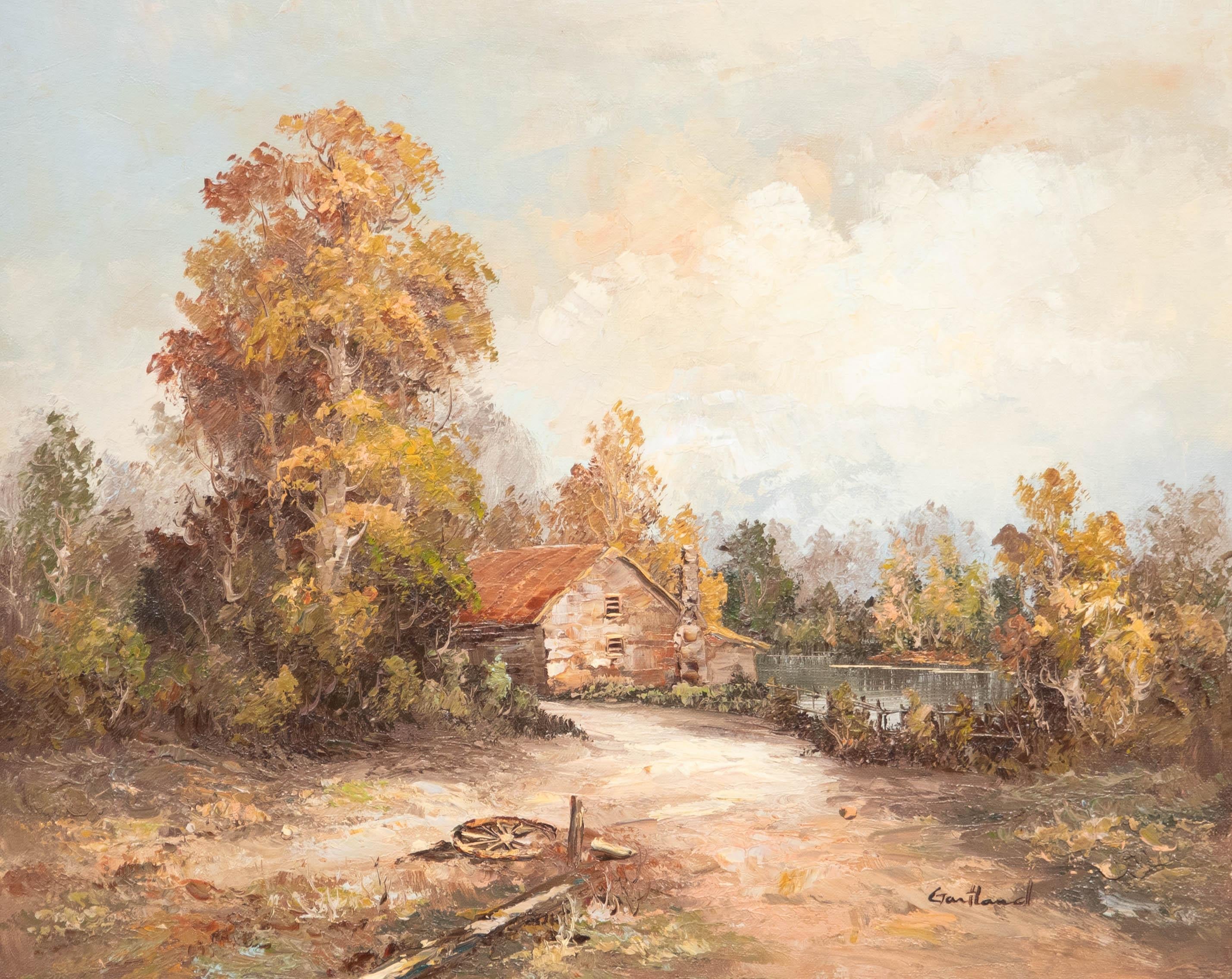 Huile du 20e siècle encadrée - Plan du moulin - Painting de Unknown