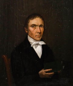 Framed c.1840 Oil - The Unusual Gentleman
