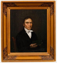 Huile encadrée de C.I.C. - Le gentleman insolite