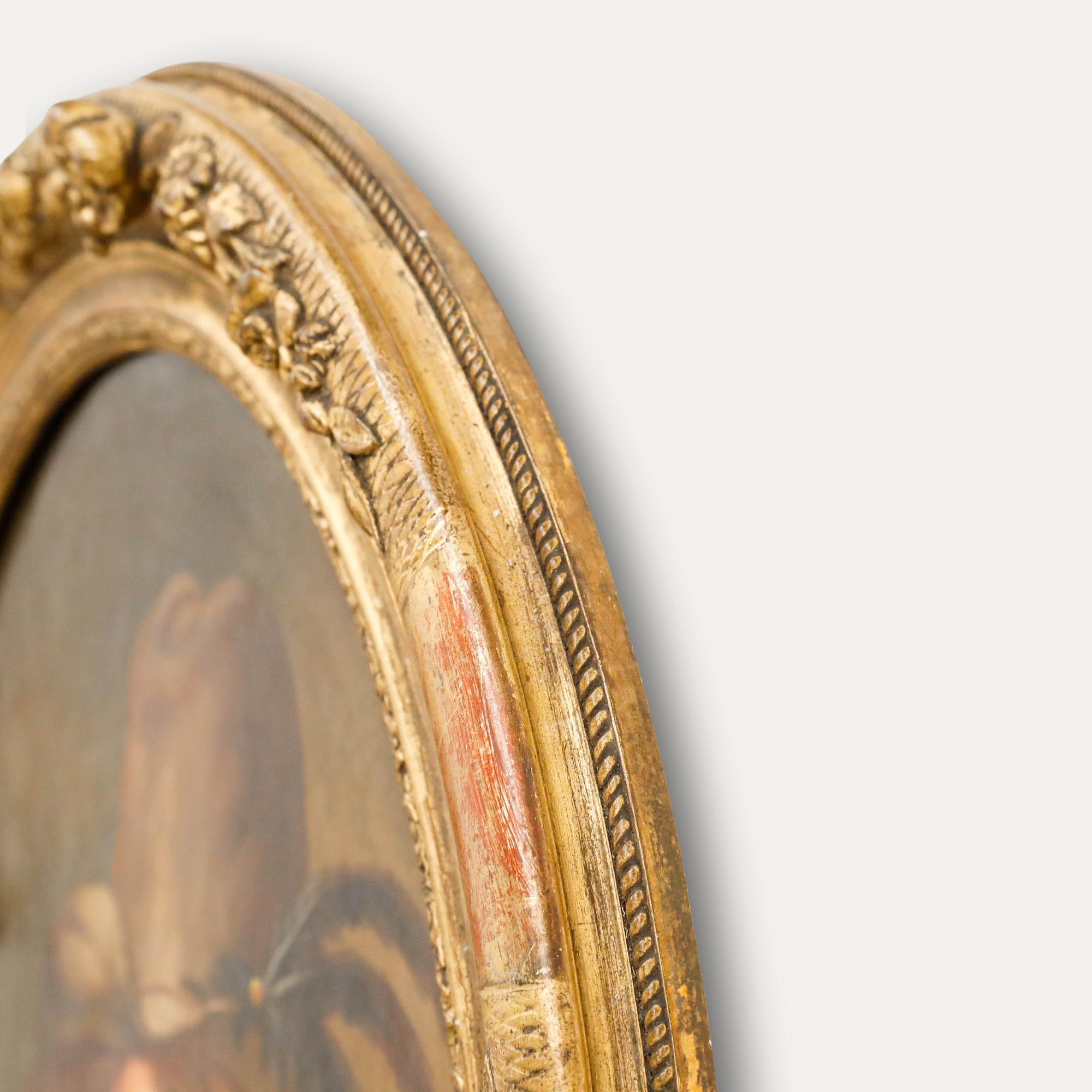 Framed Dutch School Late 19th Century Oil - The Artist For Sale 1