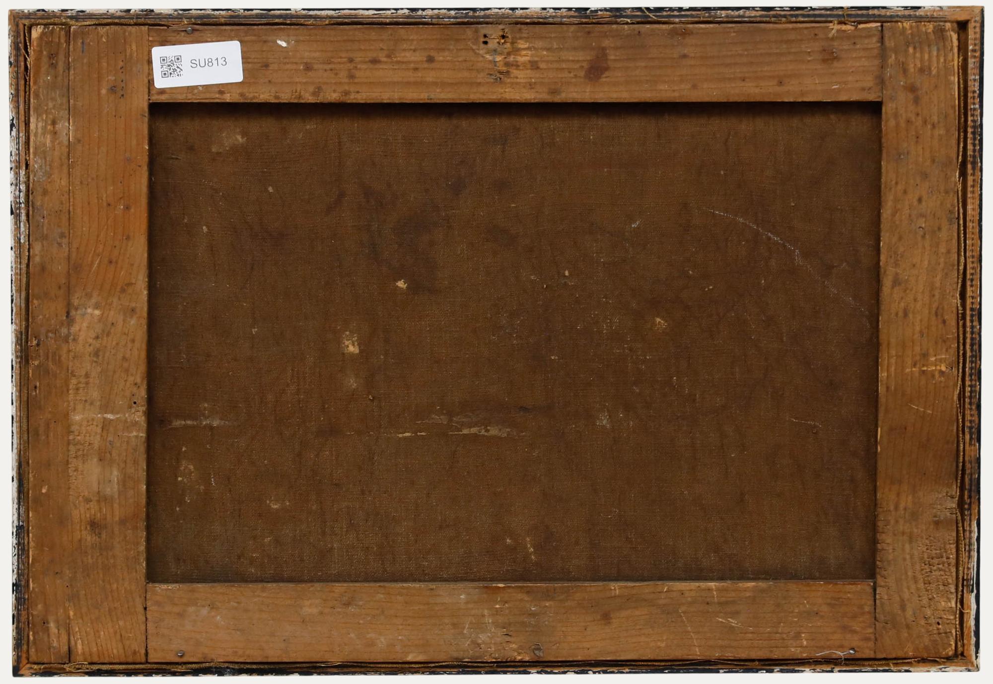 Huile encadrée du début du 19e siècle - À la lueur des bougies - Noir Figurative Painting par Unknown