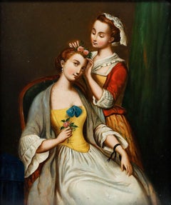 Framed Early 19th Century Oil - Floral Finishes