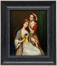 Framed Early 19th Century Oil - Floral Finishes