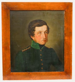 Framed Early 19th Century Oil - Gentleman in Green