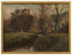 Vintage Framed Early 20th Century Oil - A Crisp Autumn Day