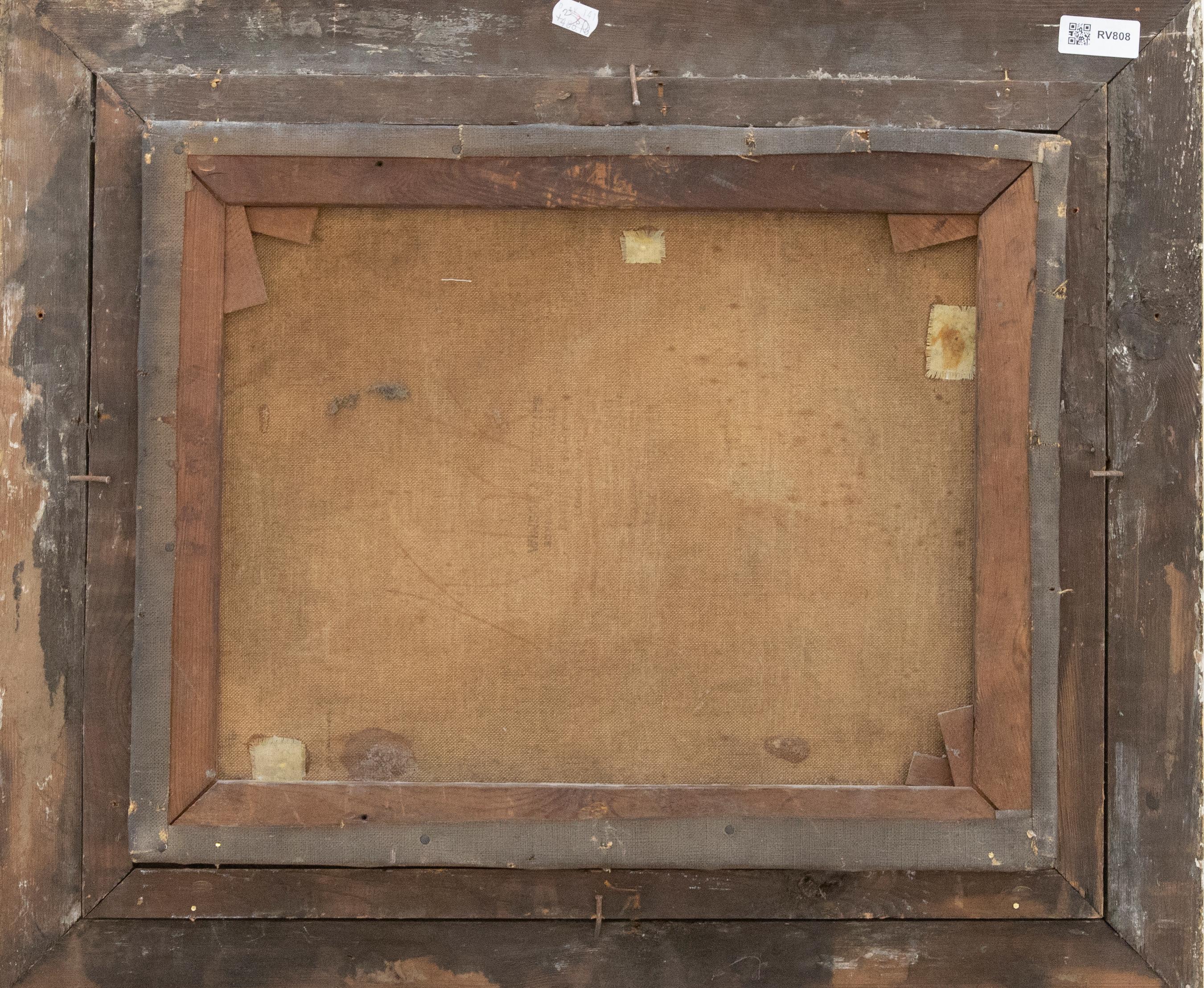 Framed Early 20th Century Oil - Beeblossom - Brown Still-Life Painting by Unknown