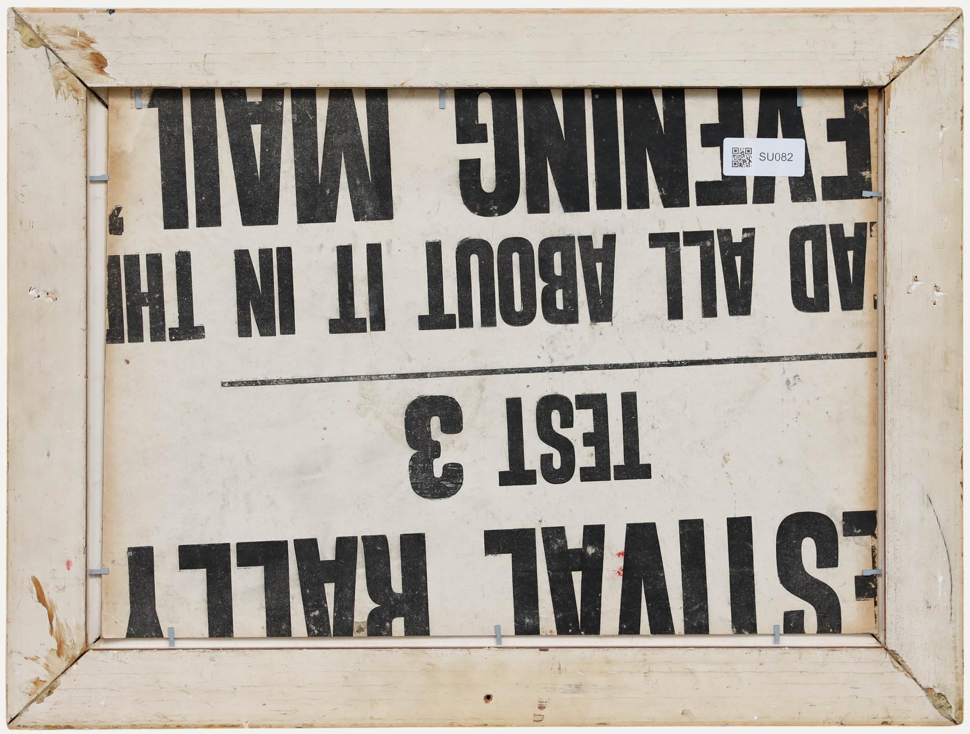 Gerahmtes Öl aus dem frühen 20. Jahrhundert - Stadtansicht (Braun), Landscape Painting, von Unknown