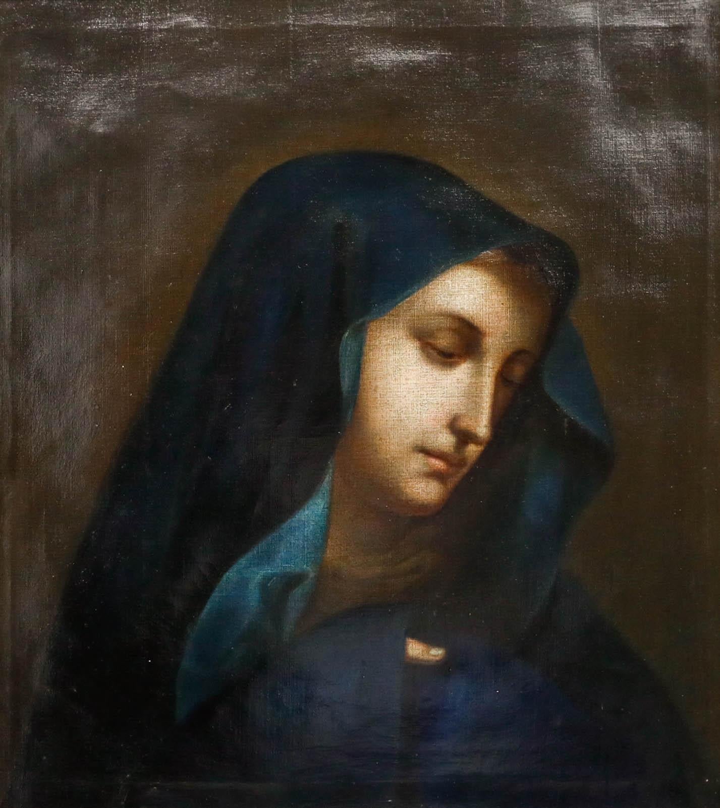 Óleo enmarcado de principios del siglo XX - Mater Dolorosa - Painting de Unknown