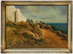Framed Early 20th Century Oil - Portuguese Coastline