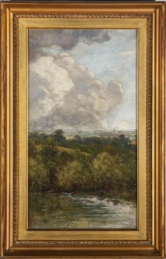 Framed Early 20th Century Oil - River Landscape