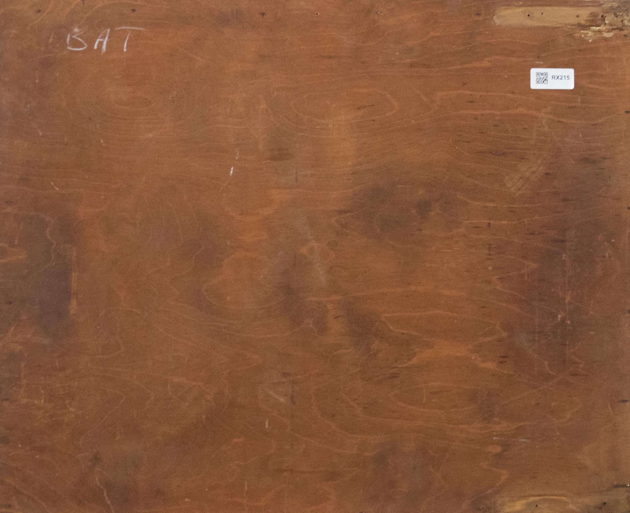 Huile encadrée du début du 20e siècle - Épinards de Springer dans un paysage - Marron Animal Painting par Unknown