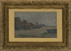 Framed Early 20th Century Oil - The Dockyard