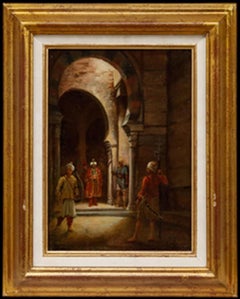 Framed Early 20th Century Oil - The Sultan's Palace
