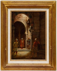 Framed Early 20th Century Oil - The Sultan's Palace