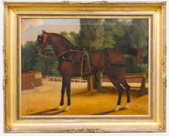 Framed English School 19th Century Oil - A Favourite Bay Hunter