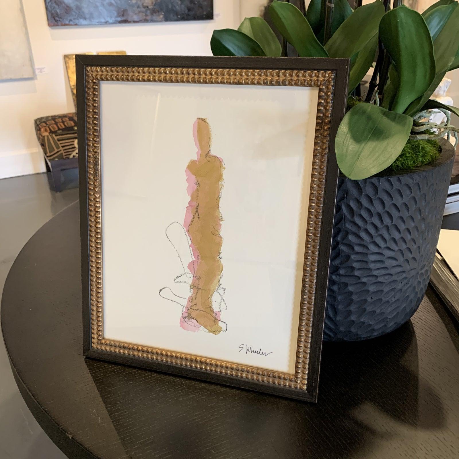 Framed Figure by Stephanie Wheeler - Painting by Unknown
