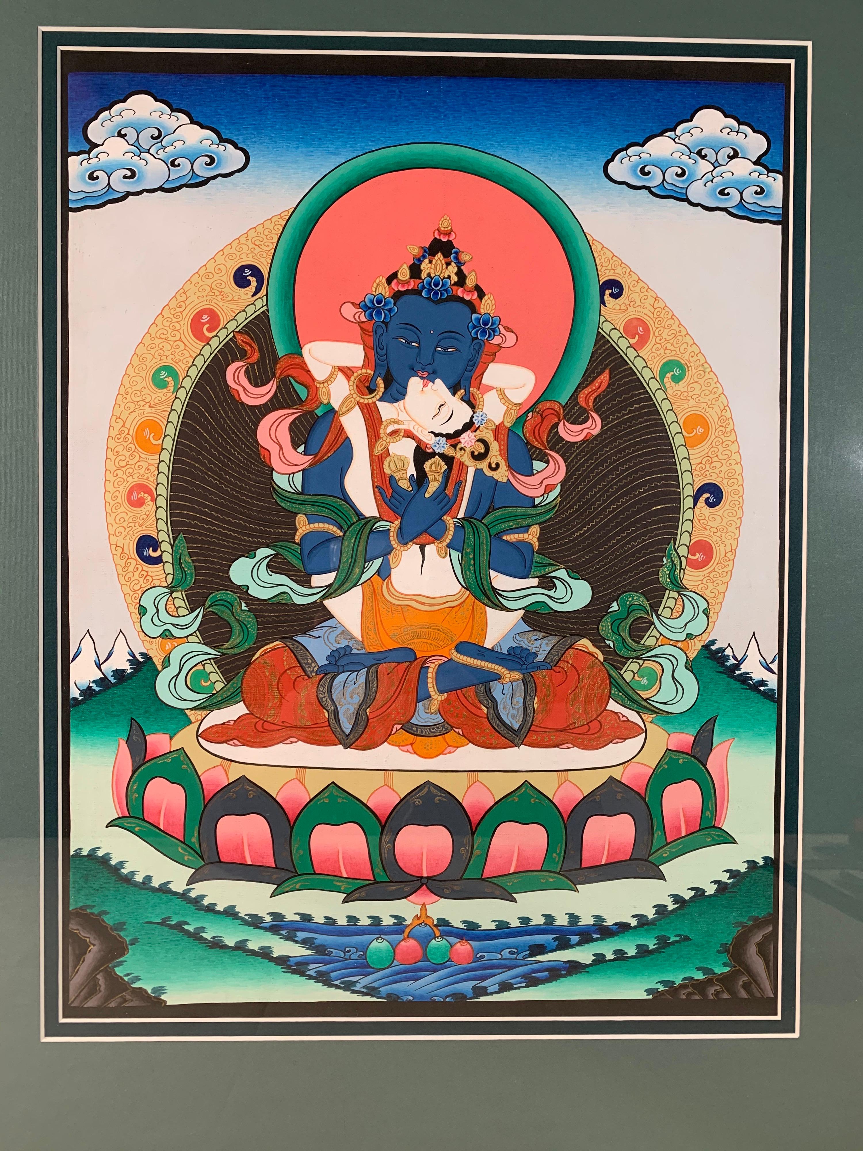 how to frame a thangka