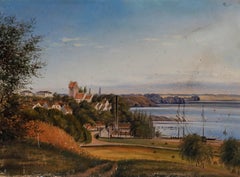 Framed Late 19th Century Oil - Coastal View