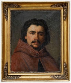 Framed Late 19th Century Oil - Gentleman in Red