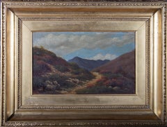 Framed Late 19th Century Oil - Heather-Topped Hills