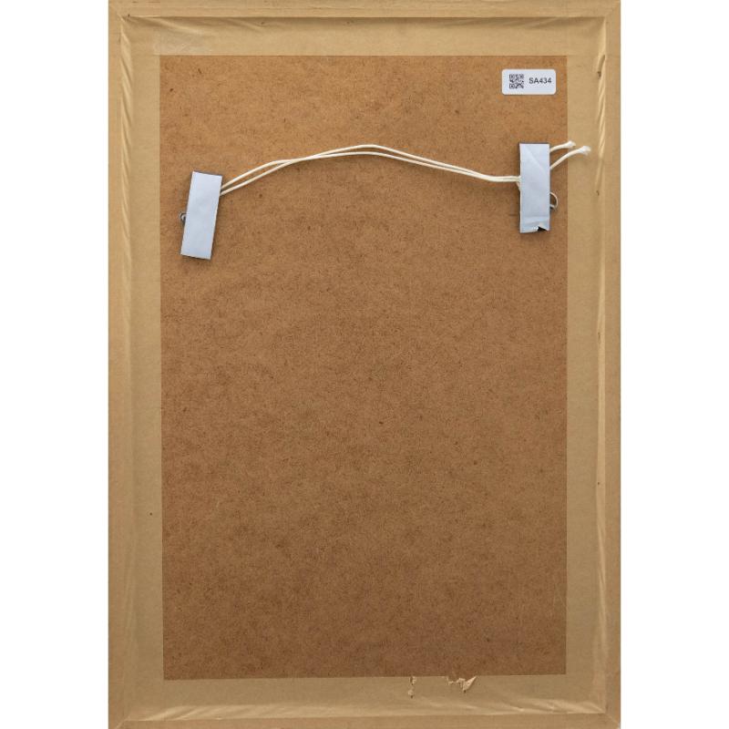 Framed Late 19th Century Oil - Parisian Gypsy with Goat - Beige Portrait Painting by Unknown