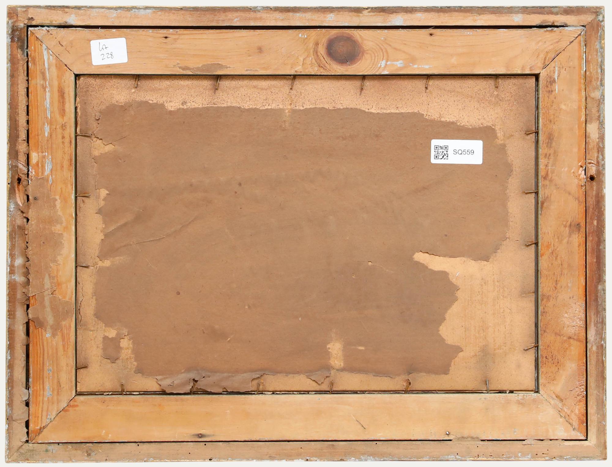 Framed Late 19th Century Oil - Shipping Off a Coastline For Sale 1