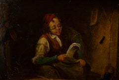 Framed Late 19th Century Oil - The Cobbler's Window