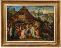 Framed Late 19th Century Oil - The Nativity