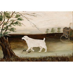 Framed Late 19th Century Oil - The Rat Catcher