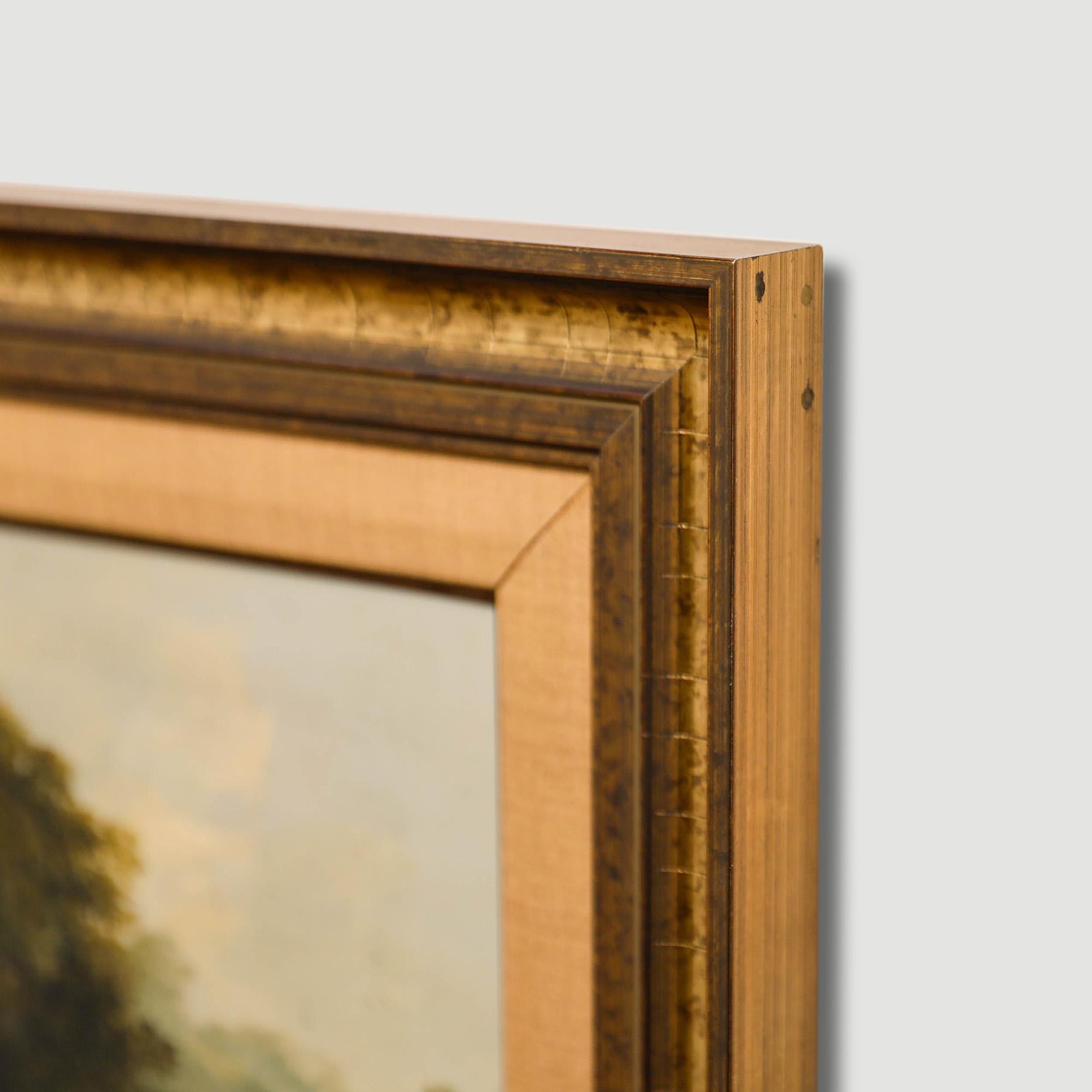 Framed Late 19th Century Oil - Two Friends Fishing For Sale 1