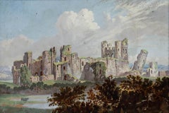 Framed Mid 19th Century Oil - Caerphilly Castle