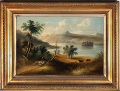 Framed Mid 19th Century Oil - Highland loch