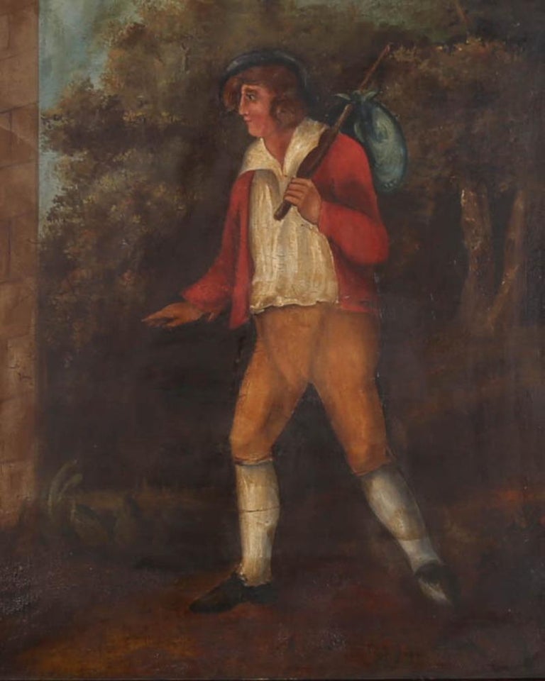 Unknown - Framed Mid 19th Century Oil - Tip-Toeing Traveller For Sale ...