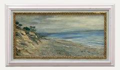 Vintage Framed Mid 20th Century Oil - A Weathered Coastline