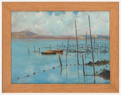 Framed Mid 20th Century Oil - Lake Titicaca, Peru