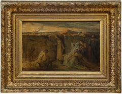 Framed Mid 20th Century Oil - Religious Persecution