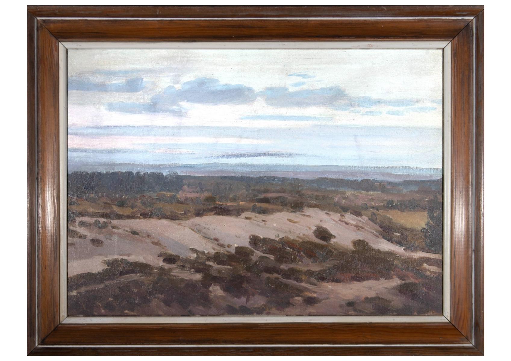Unknown Landscape Painting - Framed Mid 20th Century Oil - Rural French Landscape