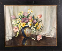 Framed Mid 20th Century Oil - Spring Blooms