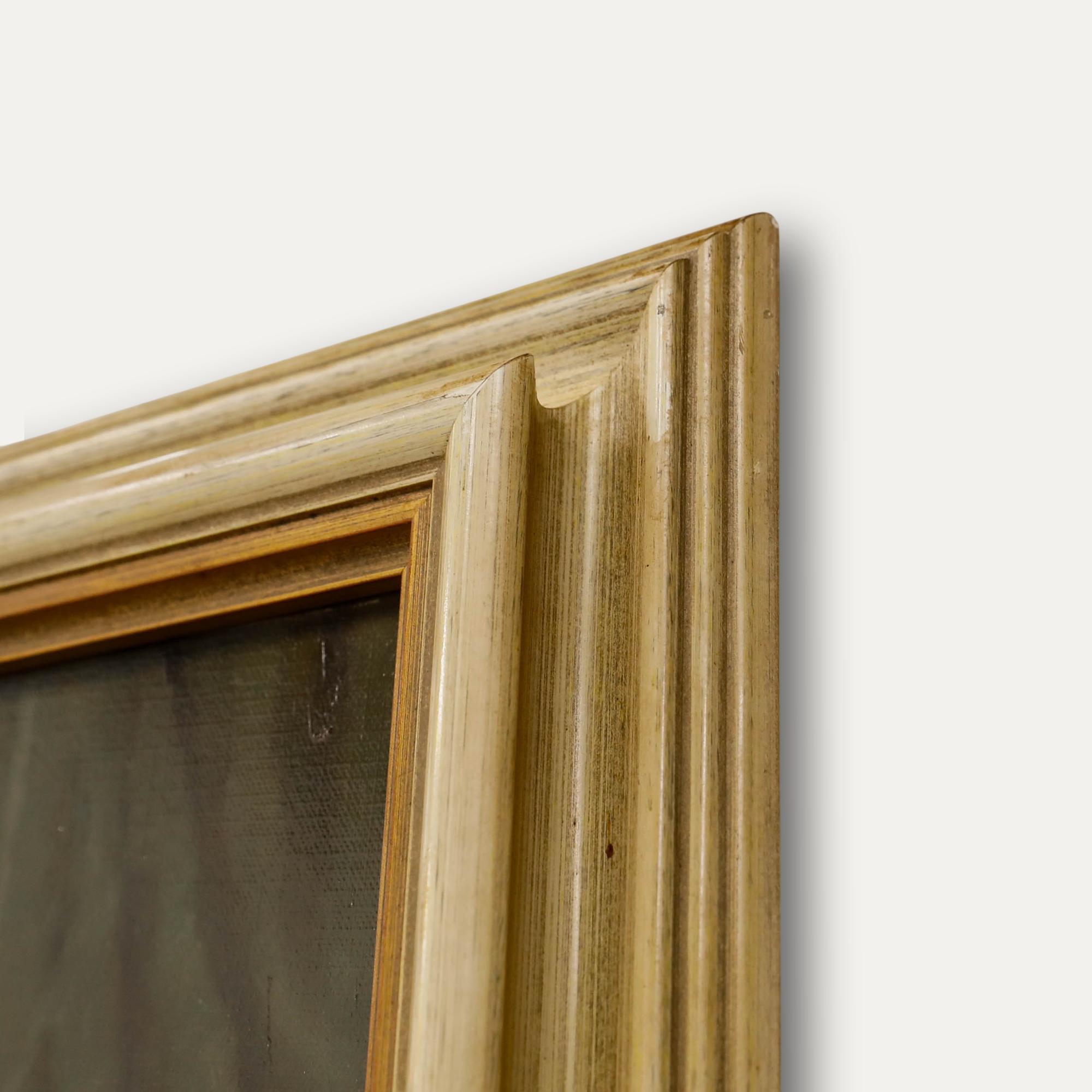 Gerahmtes Öl aus der Mitte des 20. Jahrhunderts - Stillleben mit Gemüse im Angebot 1